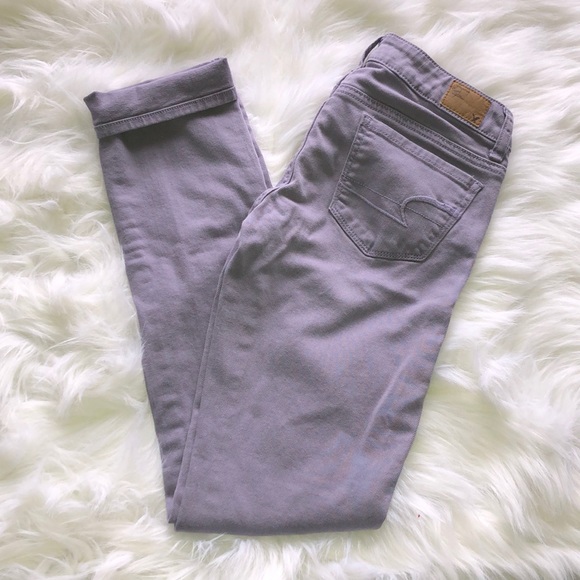 American Eagle Outfitters Denim - American eagle skinny jeans size 0 lavender color